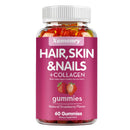 Haare, Haut & Nägel + Kollagen-Gummibärchen – Fördert gesunde Haut, Gelenke, Haare, Nägel, Antioxidantien – 60 Gummibärchen