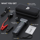 POPDEER PD-JA3 5000A 4-in-1 Jump Starter, 150PSI Air Compressor, 12V USB Powerbank with LCD Display, 10L Gas/8L Diesel