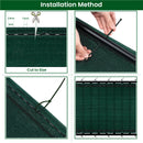 Weatherproof Green Privacy Fence Tennis Screen Sun Wind Protection Shade Net with Cable Ties Fence for Garden Balcony Sport