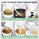 12 Piece Set Kitchen Accessories Cooking Tools Silicone Cooking Utensils Kitchen Utensil Set with Wooden Handle
