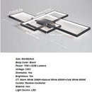 LED Ceiling Light, 40W Modern Square Dimmable Ceiling Lamp with Remote Control for Living Room Dining Room Bedroom