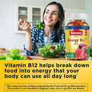 Vitamin B12 Gummies - Immune and Energy Support, Metabolism Boost, Bone Health - 60 Gummies
