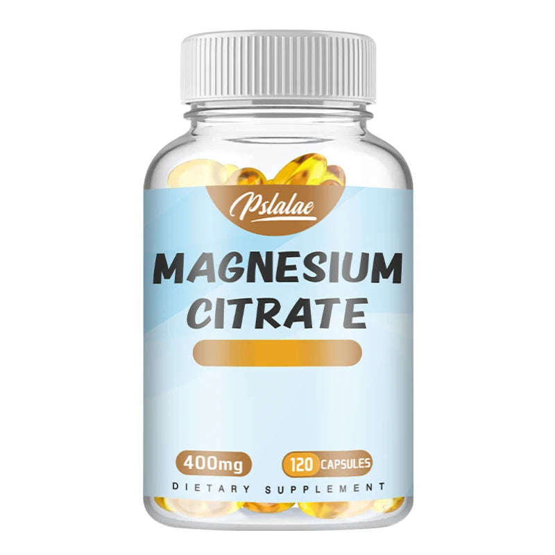 Magnesium Citrate Capsules - Supports Bone, Muscle, Sleep, and Skin Health - 120 Capsules