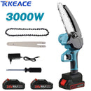TKKEACE Mini Chainsaw 6 Inch with 2×21V Battery, Powerful Electric Small Portable Chainsaw with Automatic Oiler for Easy Pruning