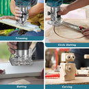 Brushless Wood Router Wood Trimmer Machine Electric Hand Trimmer Carpentry Tool Woodworking Trimming for Makita 18V Battery