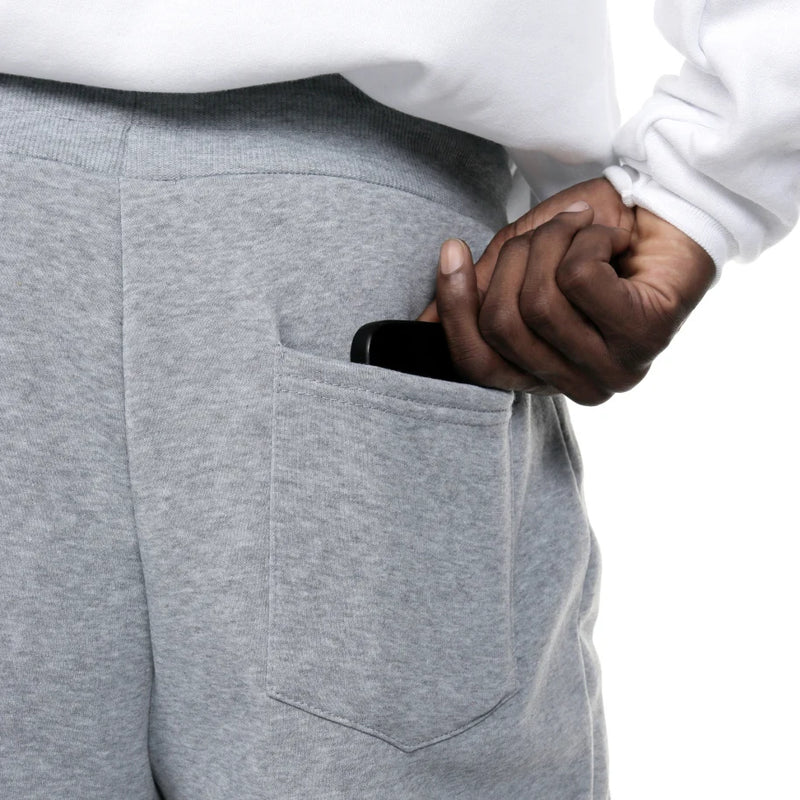 6 Pack Lucky No. 1 Men’s Fleece Active Athletic Workout Jogger Sweatpants for Men with Zipper Pocket and Drawstring S-3XL