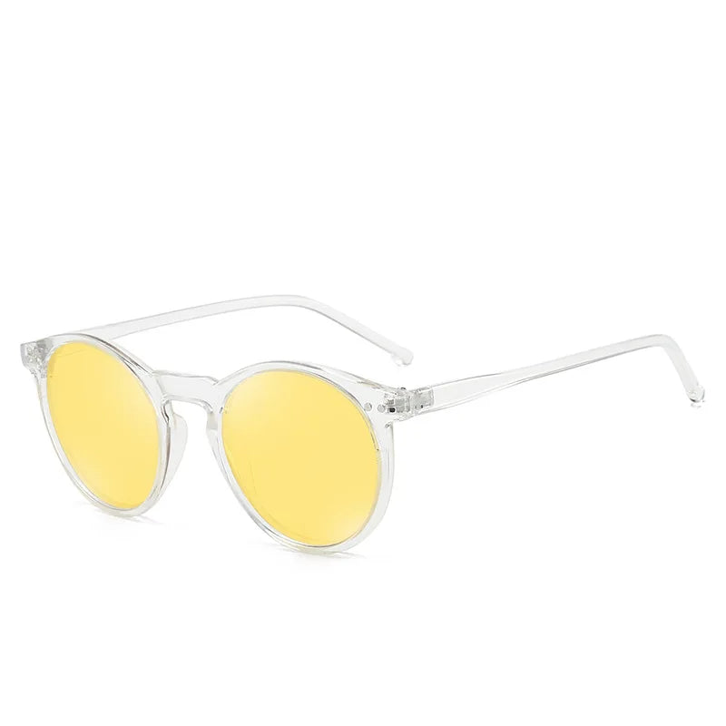 Elbru Fashion Polarized Sunglasses Soft Transparent Color Frame Clear Lens Sun Glasses Classic Vintage Sunshades For Men&Women