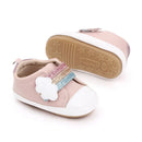 Lovely Baby Shoes Rubber Soft Soled Newborn First Walkers Kids Pu Leather Sport Shoes infants Boys Girls Casual Shoes Sneakers