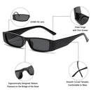 1PC Small Rectangle Sunglasses Women 2022 New Retro Square Narrow Frame Sun Glasses Trendy Vintage Streetwear Eyewear UV400