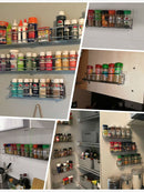 Wall Mount Spice Rack Organizer for Cabinet Spice Shelf  Seasoning Organizer Pantry Door Organizer Spice Storage