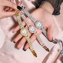 Neu auf Lager! ! Damen-Armbanduhren, Stahlband, Liebes-Stahlband, Strass-Quarz-Armbanduhr, Luxus-Modeuhr für Frauen