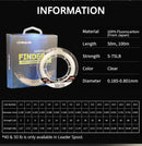 Mavllos Finder X 100% Fluorocarbon Fishing Line 50/100m Leader Fluorocarbon Line Carbon Monofilament Sink Fishing Line Invisible