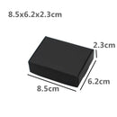 24Pcs Black Cardboard Packaging Boxes  Jewelry  Boxes Multiple Sizes Aircraft Gift Box Black Handmade Soap Packaging Boxes
