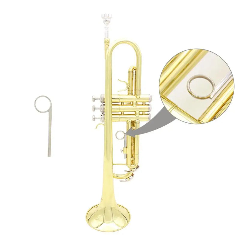 86mm Nickel Plated Trumpet 3rd Slide Finger Ring Trumpet Parts & Accessories Music Instrument