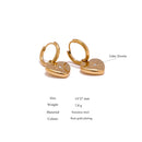 Yhpup Stainless Steel Heart Huggie Earrings Stylish Metal Love Hoop Earrings for Women Girlfriend Gift бижутерия для женщин New