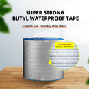 Aluminum Foil Butyl Rubber Tape Self Adhesive High temperature resistance Waterproof for Roof Pipe Repair Stop Leak Sticker