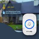 Fuers M557 Türklingel Wasserdichte drahtlose Funkklingel für Zuhause Intelligente 32 Melodien Smart Türklingel Alarm mit Batterie