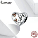 bamoer Maternal Love Enamel Charm for Original Silver Bracelet & Bangle 925 Sterling Silver DIY CZ Jewelry Bracelet SCC1589
