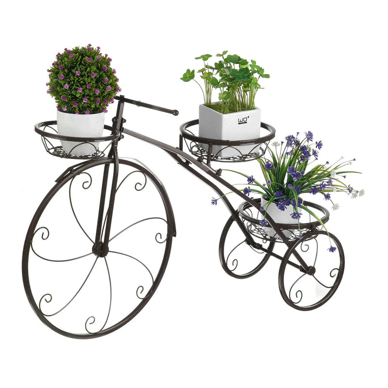 Bicycle Decor Plant Pot Flower Basket Tricycle Bike Design Flower Basket Storage Party Decoration Pots Pots Home Flower Garden