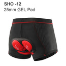 Thickened 5D Gel Pad Cycling Shorts Men Cycling Underwear Pro Shockproof Bicycle Shorts Riding Clothing MTB Road Bike Underwear