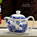 Retro Chinese Kung Fu Ceramic Teapot with Strainer Handmade Dragon Flower Puer Tea Pot 350ml Porcelain Samovar Kungfu Teaware