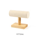 Bamboo and Wood with Microfiber Cloth Jewelry Display Stand Necklace Ring Display Stand Bracelet Earrings Display Jewelry Stand