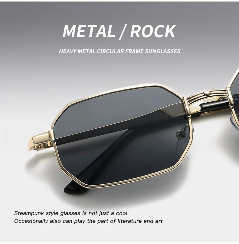 Narrow Men's Sunglasses Fashion Rectangle Women metal Luxury Brand Sun glasses 2021 Classic Oculos Masculino Glasses UV400