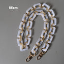 Neue Mode Damentasche Accessoire Metallteile Weiße Perle Acrylharzkette Luxuriöser Riemen Damen Schulter Süße Clutchketten