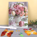 Flower Rose DIY Embroidery 11CT Cross Stitch Kits Craft Needlework Set Cotton Thread Printed Canvas Home Decoration Dropshipping
