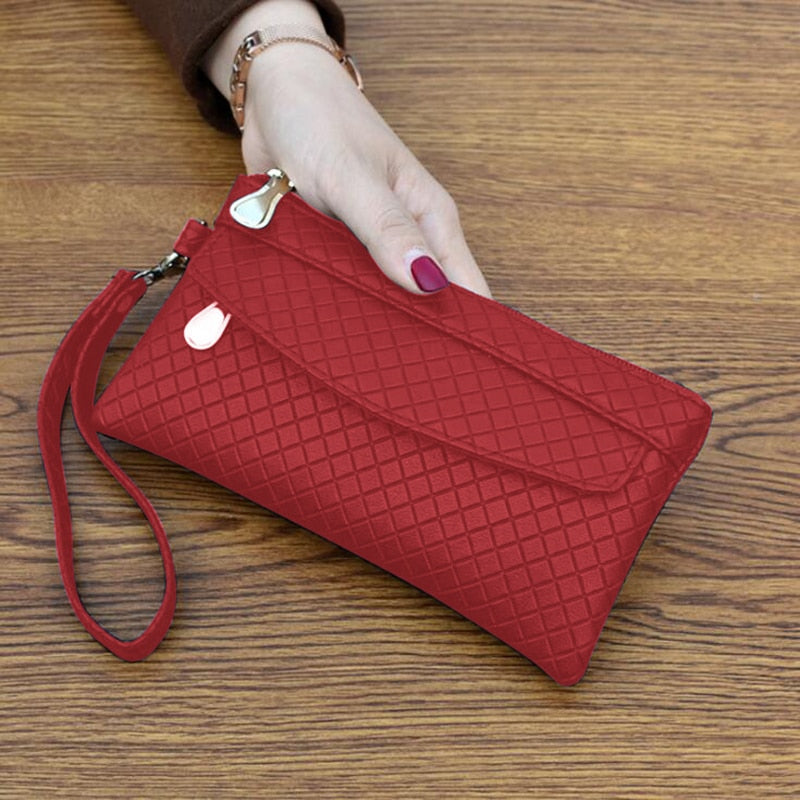 New Fashion Pu Leather Women Wallet Clutch Women&