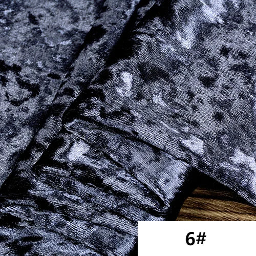 Stretch Crushed Velvet Fabric Upholstery Velour Cloth For Sofa and Curtain,Red,Black,Grey,Teal,Green,Blue,Pink