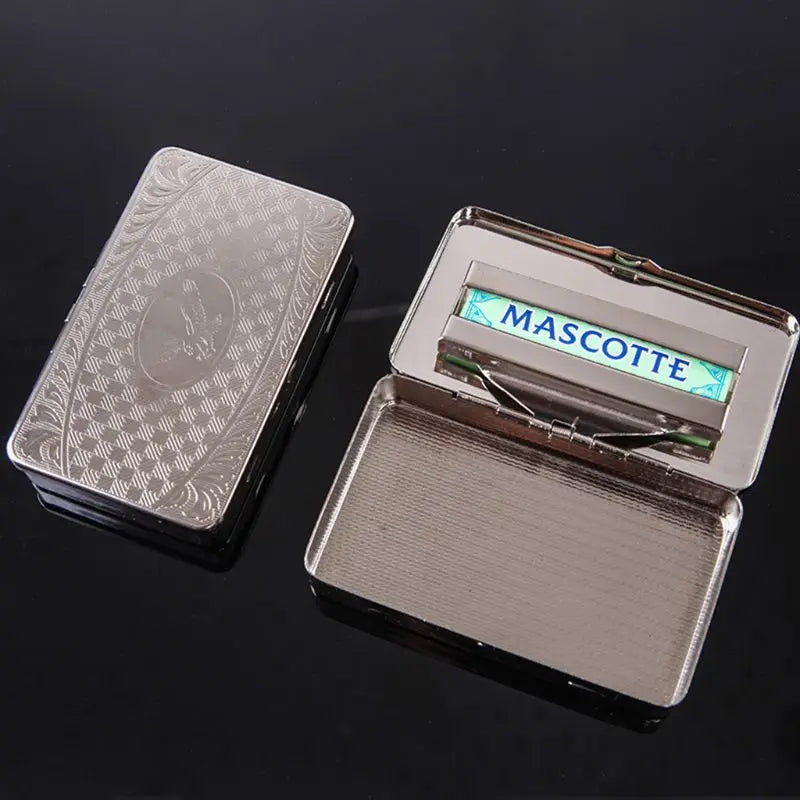 2021 New Thin American Eagle Metal Cigarette Case Boxes Automatic Cigarette Tobacco Case Drop Shipping