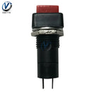 5Pcs/lot Momentary Spring Push Button Switch 12mm 2 Pins Square Momentary Push Button Switch Red or Black 3A 250V OFF ON