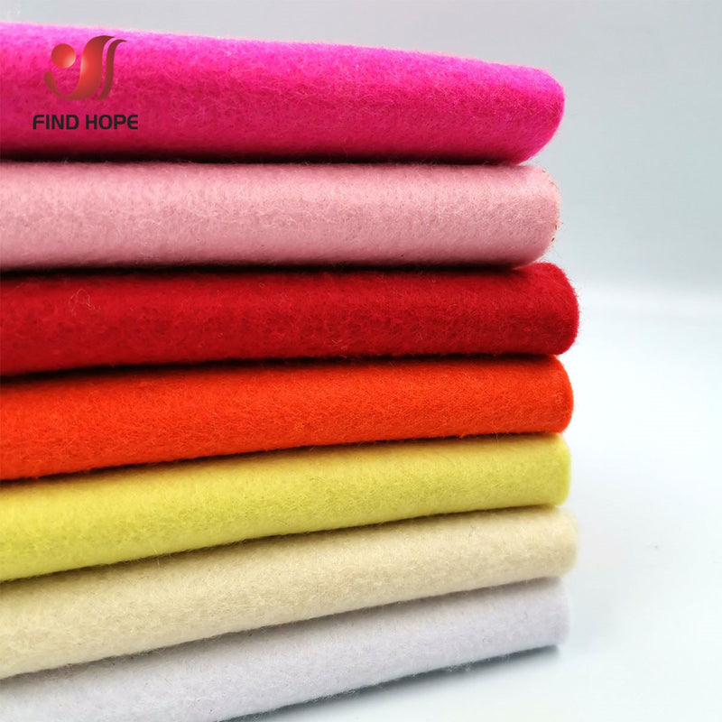 7 Rolls 20*90cm Soft Felt Fabric Non-woven Felt Fabric Sheet  DIY Sewing Dolls Crafts Material 1.4mm Thick