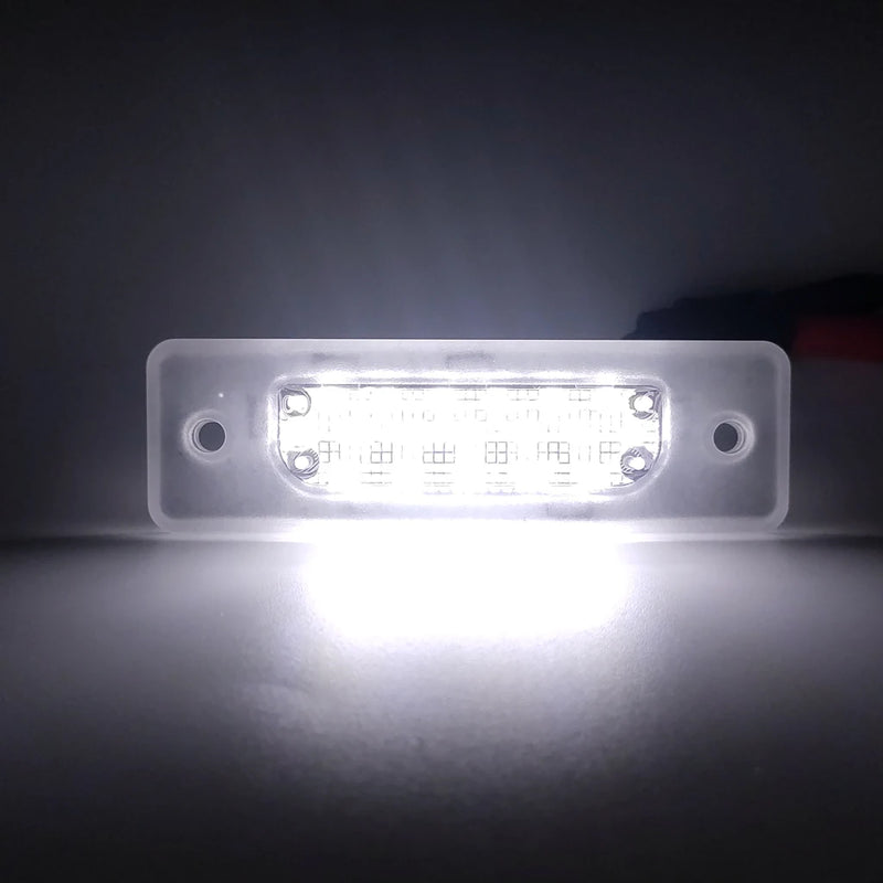 For BMW E34 520 525 530 535 540 M5 1988-1996 E32 1986-1994  Car Rear White LED License Plate Light Number Lamp