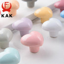KAK Ceramic Cartoon Cabinet Knobs and Handles Colorful Heart Drawer Closet Handles Kids Room Furniture Handle Door Hardware