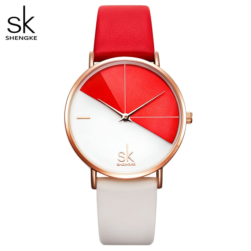 Shengke Original Design Woman Watches Creative Fashion Womens Quartz Wristwatches SK Ladies Clock Movement Montre Feminino Watch