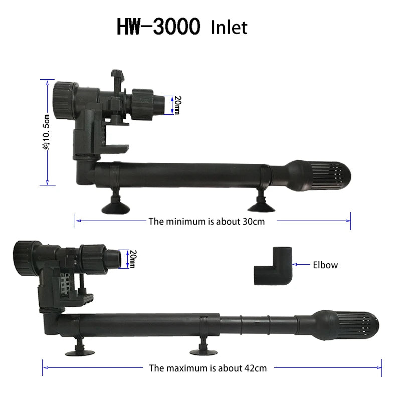 SUNSUN Aquarium Water inlet and outlet accessories HW3000 HW602B HW603B HW302 HW303 HW403 HW703 HW304 HW404 HW704