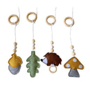 Nordic Style Wooden Baby Gym Nursery Sensory Toys Gantry Foldable Baby Play Gym Frame Activity Center Hanging Bar Newborn Gift