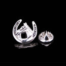 High quality men's shirt Brooch fashion jewelry doctor stethoscope Brooch new dress scarf badge pin gift, wholesale and retail