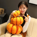 25/30cm Simulation Pumpkin Plush Stuffed Toy Soft Vegetables Doll Sofa Cushaw Pillow Cushion Halloween Christmas Gift Home Decor