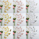 12Pcs/Set 3D Hollow Butterfly Wall Decals Stickers DIY Butterflies Art Wall Decor Wedding Festival Wallpaper Home Decoration