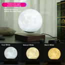 Creative 3D Magnetic Levitation Moon Lamp Night Light 14cm Rotating  Led Moon Floating Lamp Home Decoration Holiday Gifts