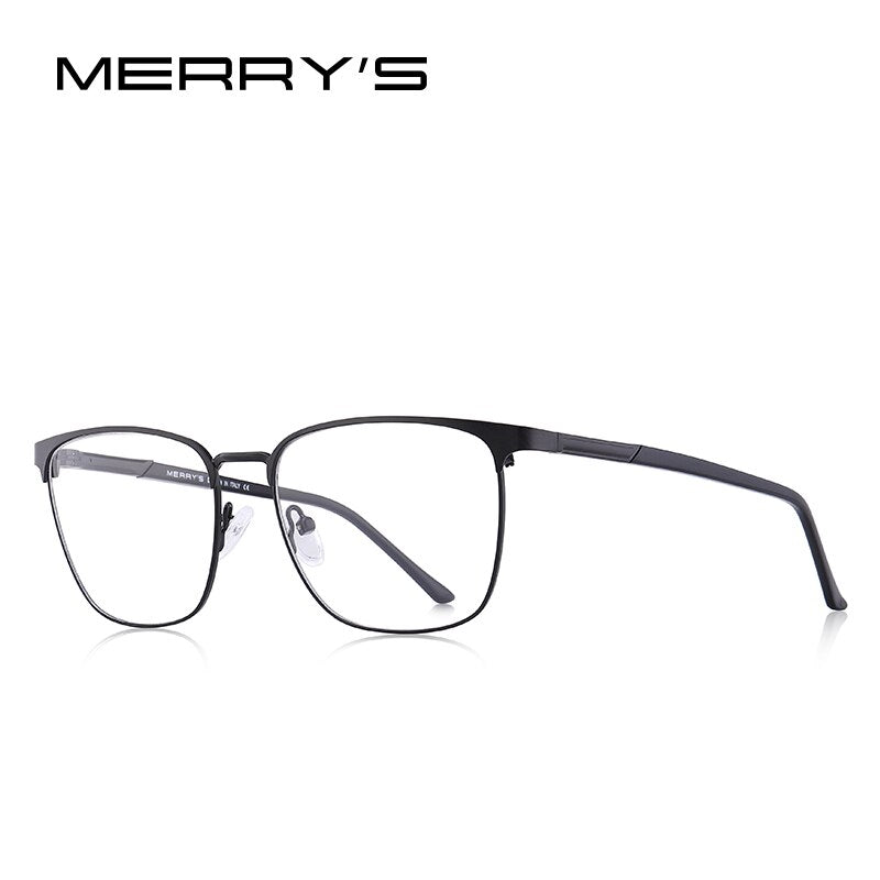 MERRYS DESIGN Men Luxury Alloy Optics Glasses Frames Male Square Ultralight Myopia Prescription Glasses Fashion Style S2058