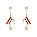 Notes Music Earrings Black Acrylic Asymmetric Earrings Women Girl Party Accessory Jewelry Bijoux 2023Gift Wholesale Hot Sale