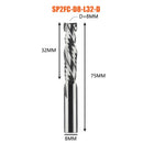 Compression milling cutter woodwork UP &amp; DOWN Cut Two Flutes Spiral Carbide Milling Tool CNC Router Wood End Mill Cutter Bits