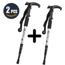 Walking Adjustable Trekking Pole Anti Shock Ultra Light Alpinism Poles Telescopic Ultralight Hiking Travel Non-slip Stick