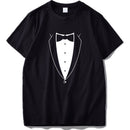 Chef T shirt Fake Suit Cook Printed Tees Cotton Funny Summer Top High Quality Loose O-neck T-shirt EU Size