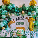 50/100pcs Jungle Safari Dark Green Balloon Garland Kit Balloons Baby Shower Toys Wedding Party Diy Balloons Birthday Decoration