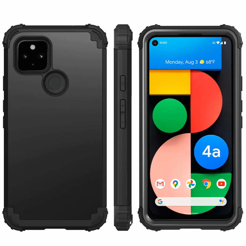 Heavy Duty Armor Rugged case Dust-Proof Shockproof Drop-Proof Scratch-Resistant Tough cover For Google Pixel 4A 5G/Pixel 5